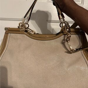 Vintage Coach Tan Top Handle Bag